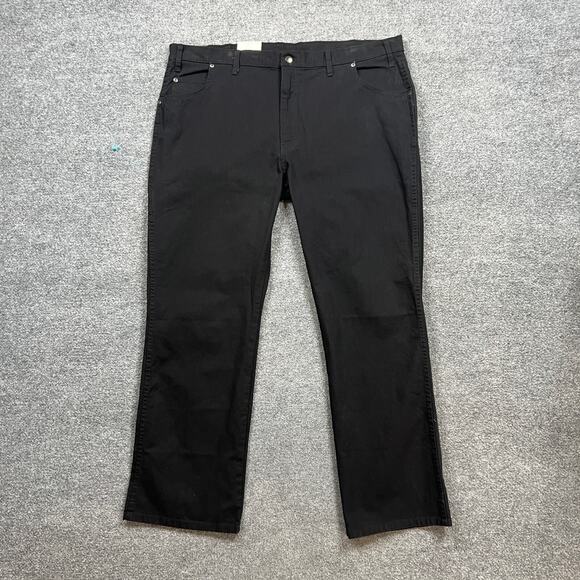 Dickies Jeans Men 44 Black Flex Dungaree Straight Leg Workwear Stretch Cotton - Picture 2 of 10